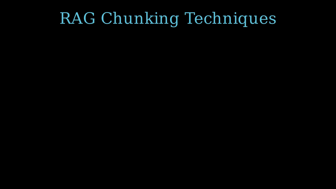 Chunking strategies
